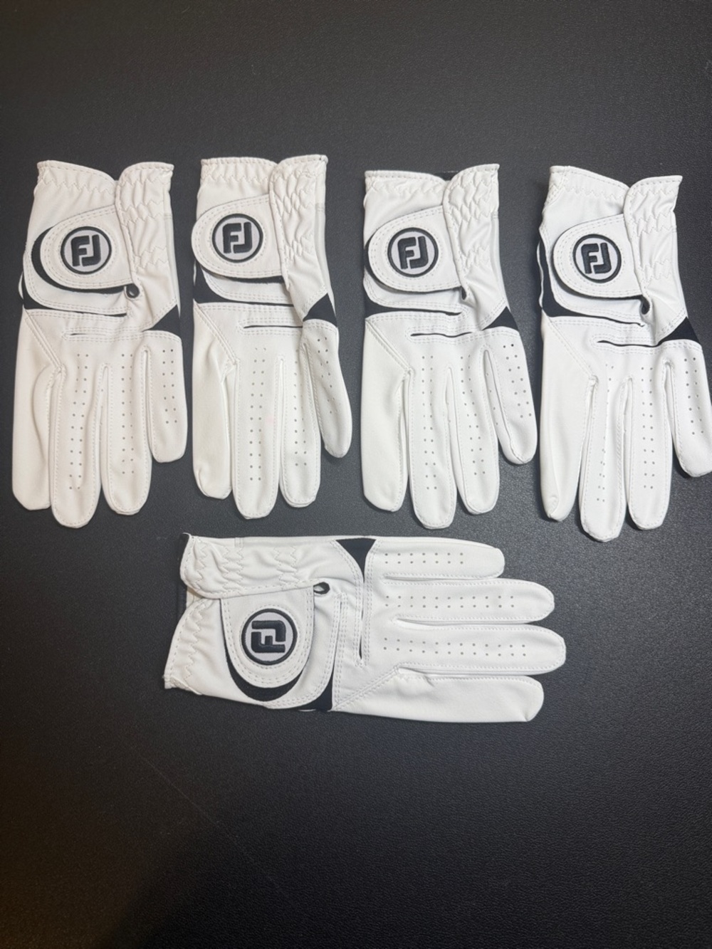 NWOT, FootJoy Weathersof Left Hand Golf Gloves, Pack of 5, Cadet Medium - Picture 4 of 4